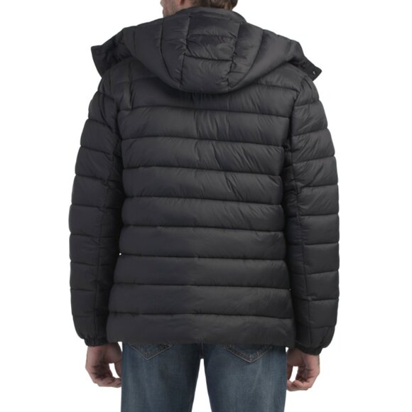 SAVE THE DUCK Black Casmir Quilted Jacket With Removable Hood - Picture 2 of 2
